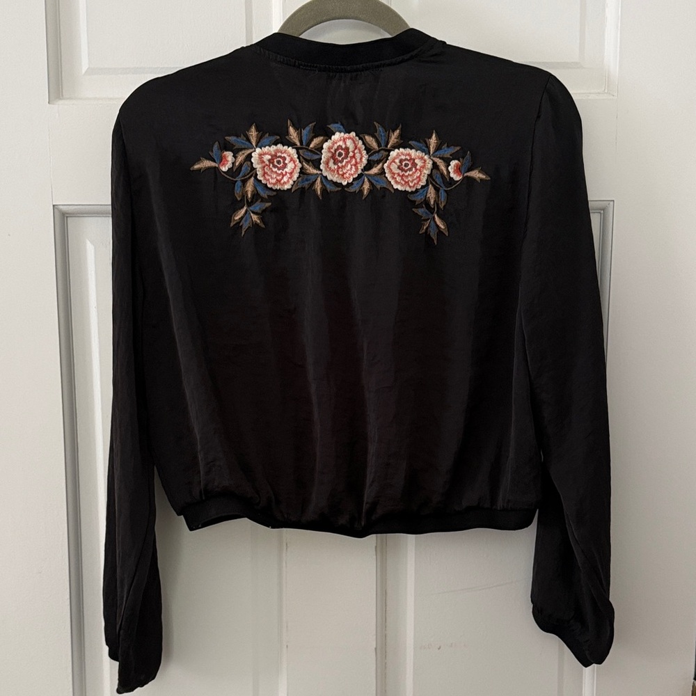 Zara Black Long Sleeve with Decal on Back